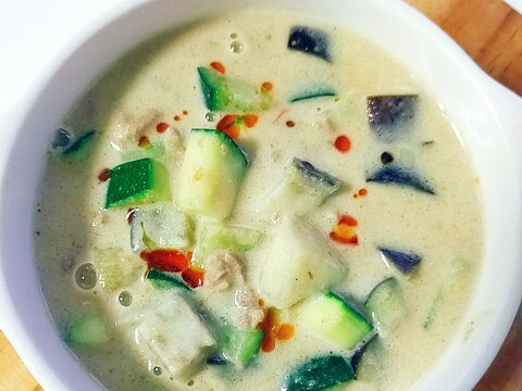 豆乳タンタン風スープ